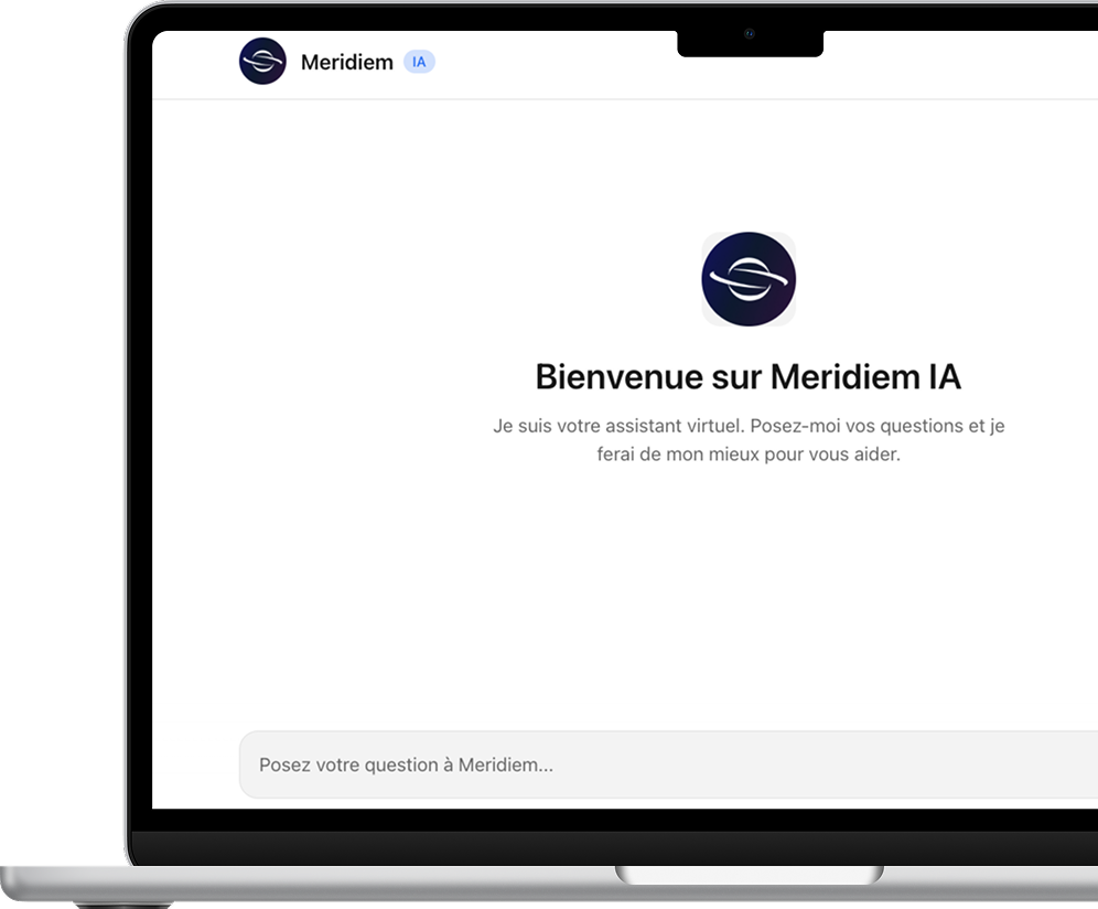 Assistant IA Service Public sur Macbook
